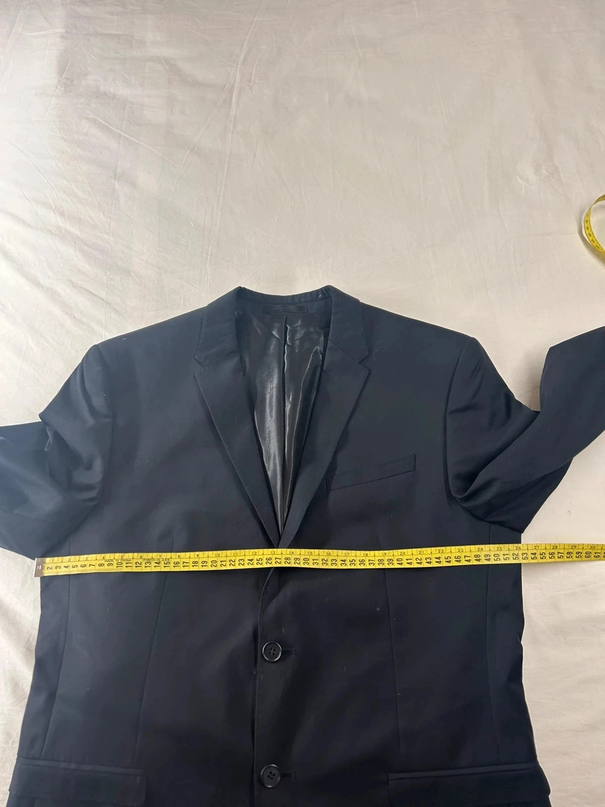 Zwarte blazer costard selected homme met stropdas carlo colombo blauw #96 – photo 5